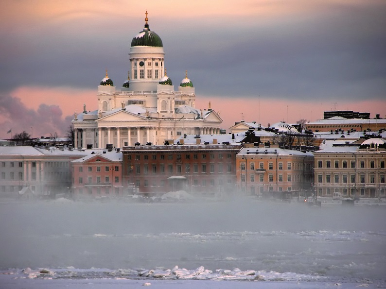 Photo of Helsinki Cathedral in winter